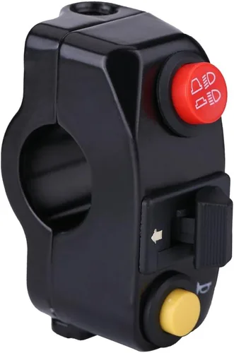 Vista 8 de Anauto Interruptor de control de manillar de motocicleta de 7/8 pulgadas, interruptores de montaje en manillar, interruptor de encendido y apagado
