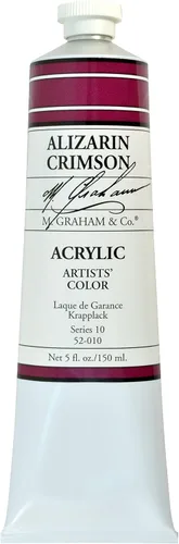 Vista 7 de M. Graham - Pintura acrílica de tubo de 2 onzas, carmesí Alizarin Alizarin Crimson