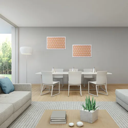Vista 7 de SUNGIFT Tablero de corcho para pared con marco de 36 x 24 pulgadas, diseño floral, azulejos de corcho largo de corcho con pines, tableros de corcho