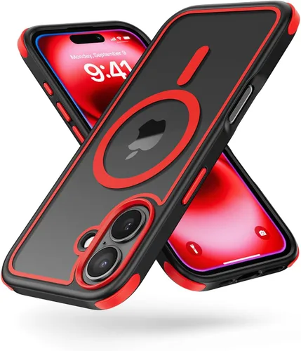 Vista 26 de Mobnano Funda para iPhone 13 Pro, compatible con MagSafe, funda transparente con anillo magnético, diseño multicolor protector a prueba de golpes