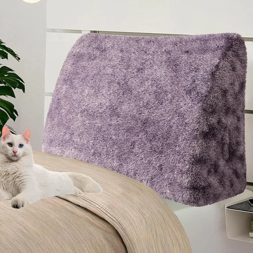 Vista 59 de Almohada de cuña doble gruesa de 8 libras para cabecero de dormitorio universitario, almohada de cuña de terciopelo con respaldo triangular