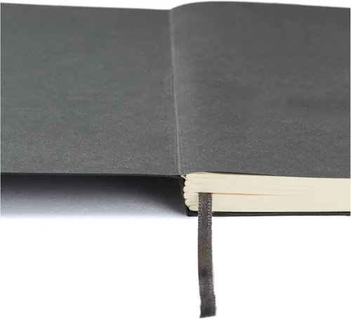 Vista 13 de Fabriano Ispira - Cuaderno de tapa suave, 5.8 x 8.3 pulgadas, A5, forrado, negro