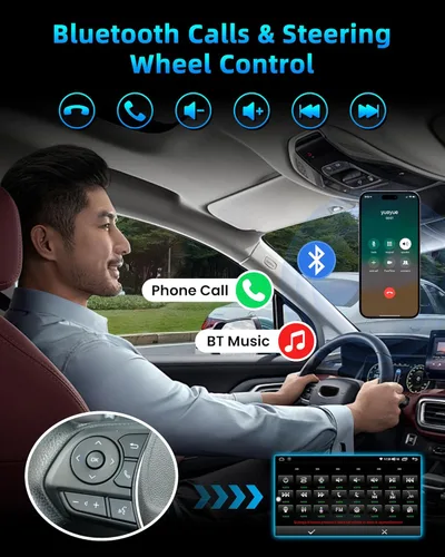 Vista 7 de Radio de coche estéreo para Ford F150 Radio 2004-2008: 7 "HD pantalla táctil estéreo incorporado Carplay inalámbrico Andriod Auto 5GWiFi