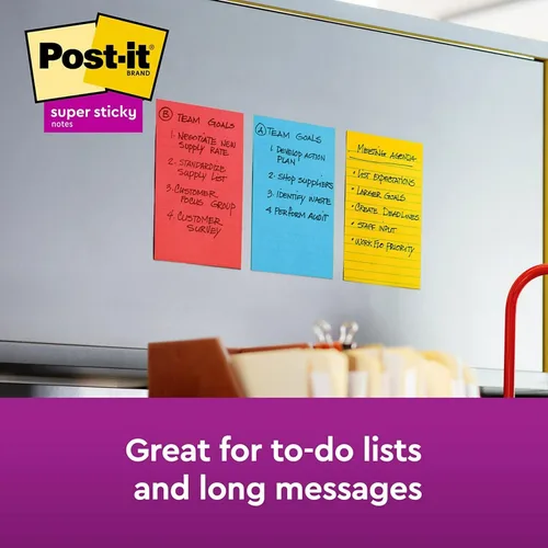 Vista 4 de 3M Post-it 6603SSAN Pads, colores Marrakech, forrados, 4 x 6, 90 hojas, paquete de 3