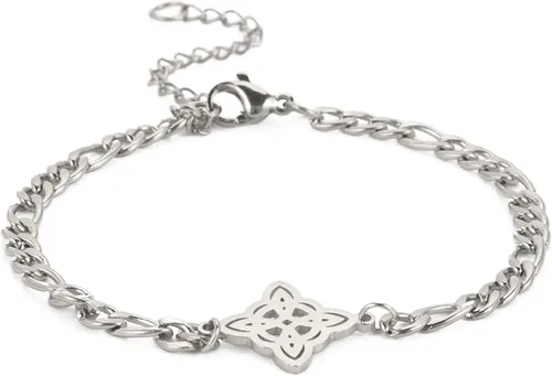Vista 32 de Pulsera de nudo de bruja, nudo celta, símbolo de Wicca pagana, nudo mágico, pulsera de joyería de brujería, pulsera de acero inoxidable ajustable