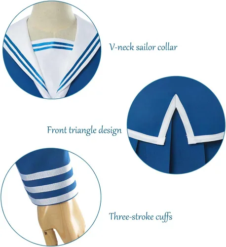 Vista 7 de Nuoqi Tohru Honda - Disfraz de cosplay de frutas, cesta de Tohru Cosplay uniforme
