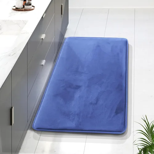 Vista 23 de Clara Clark tapete para baño, regadera o tina, de gomaespuma, negro, antiderrapante Camel Oro
