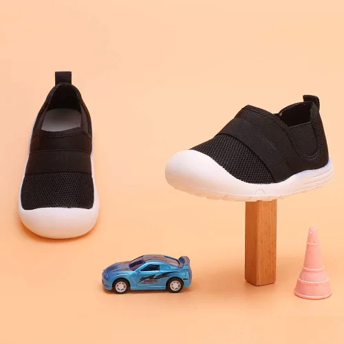 Vista 6 de Peggy Piggy Zapatos de bebé para caminar, zapatos para niños y niñas, zapatillas antideslizantes para primeros pasos, malla transpirable, zapatos