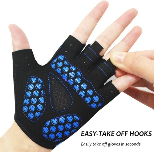 Vista 3 de MOREOK Guantes de ciclismo para niños y niñas - almohadilla de gel transpirable antideslizante de 0.118 pulgadas Guantes de ciclismo para niños