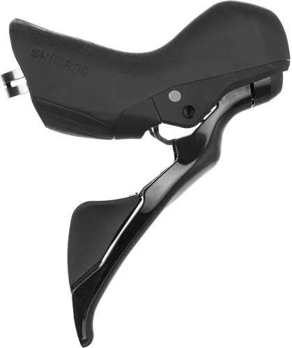 Vista 2 de SHIMANO 105 St-R7025 Palanca de cambios hidráulica Sti y pinza de freno de disco Negro, delantero/izquierdo, montaje plano
