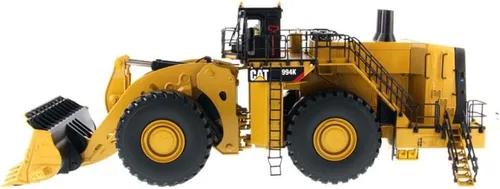 Vista 3 de Diecast Masters Cargador de ruedas Caterpillar 994K Escala 1:50 - Versión Rock Bucket en Amarillo Core Classics Series Cat Trucks & Construction