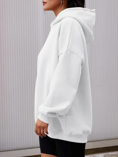 Vista 3 de AUTOMET Sudaderas con capucha de gran tamaño para mujer, sudaderas de forro polar con capucha 2024, ropa de otoño, trajes de moda, suéter de invierno