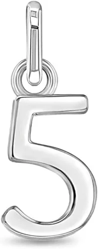 Vista 3 de In Season Jewelry 925 Sterling Silver Small Polished Numbers Charm For Little Girls Charm Bracelet 1-0 - Special Graduation Year Charm For Little