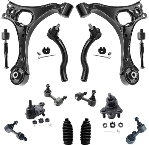 Vista 74 de Detroit Axle - Kit de suspensión frontal de 15 piezas para Jeep Grand Cherokee 99-04 1999 2000 2001 2002 2003 2004, brazos de control superior e