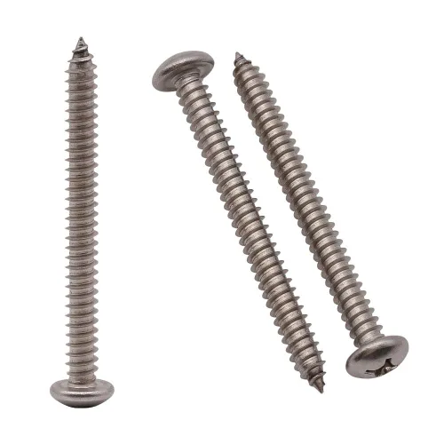 Vista 20 de Tornillos de madera Phillips de acero inoxidable #4 x 1 (paquete de 100), acero inoxidable 304 (18-8), tornillos de chapa de cabeza plana