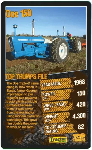 Vista 2 de 30 mejores tractores Top Trumps juego de cartas