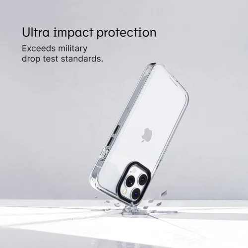Vista 2 de RhinoShield Funda transparente compatible con iPhone 13 Pro, resistencia avanzada al amarilleo, alta transparencia, funda protectora