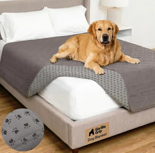 Vista 16 de GORILLA GRIP® Manta impermeable para perro, funda de sofá a prueba de fugas para perros, parte trasera de agarre de silicona, protege el sofá