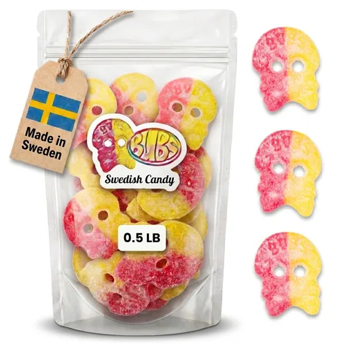 Vista 14 de Caramelos suecos, caramelos de gomitas, mezcla de dulces variados, dulces Bubs (0.5 libras, plátano toffee ovalado)