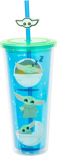 Vista 12 de Silver Buffalo Disney Una Loca Aventura de Goofy con Goofy, Max Goof, Roxanne y Bobby Zimuruski - Vaso de plástico para bebidas frías con tapa