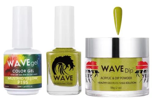 Vista 207 de WAVEGEL - Juego de gel de remojo, laca de uñas y polvo acrílico a juego - Colección Simplicity - #P109 Blizzard