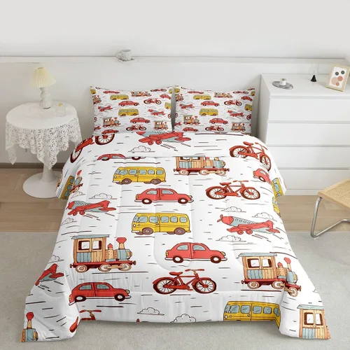 Vista 14 de Feelyou Juego de edredón de panda de dibujos animados para niños, edredón de animales lindos para niños y niñas, juego de ropa de cama kawaii panda