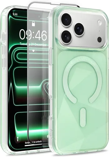 Vista 239 de Funda magnética para Google Pixel 10 Pro XL [compatible con Magsafe] [bonito diseño fluorescente de moda] a prueba de golpes, delgada, translúcida
