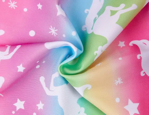 Vista 5 de Traje de baño deportivo hawaiano de dos piezas para niñas de 2 a 12 años