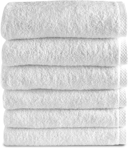 Vista 10 de Toallas turcas clásicas prémium juego de toallas suaves – Incluye toallas de baño de gran tamaño, toallas de baño, toallas de mano, toallas de baño