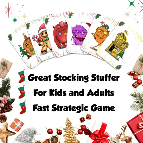 Vista 8 de Dos juegos de cartas únicos y familiares para niños y adultos, juego de cartas de estrategia y un juego de memoria de narración de historias