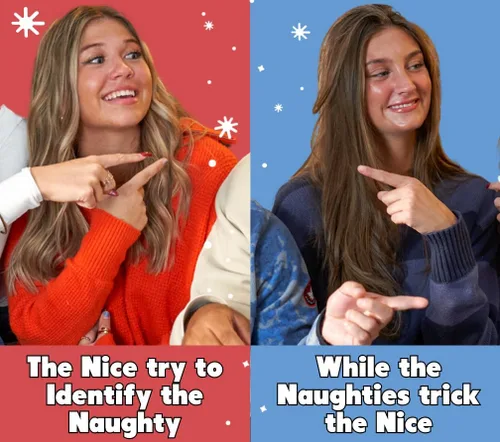Vista 4 de OFF TOPIC Secret Santa: Un Juego de Misterio para la Fiesta de Navidad - Descubre Quién es Travieso y Quién es Bonito - Juego de Navidad para Adultos