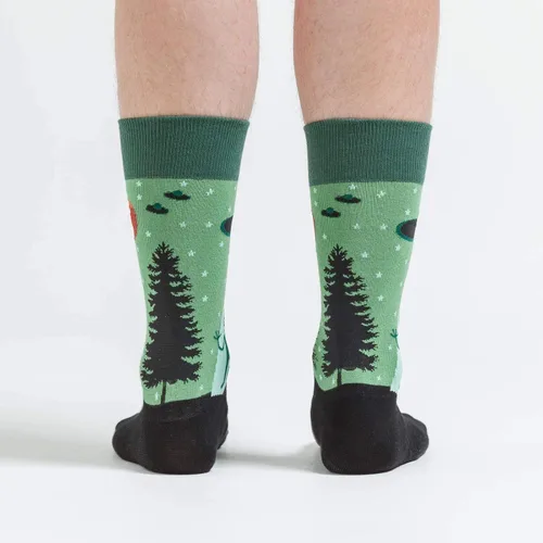 Vista 71 de Sock It To Me - Calcetines con diseño de extraterrestres y del espacio para hombre