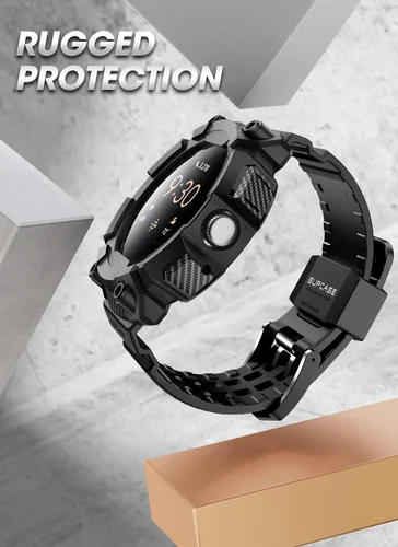 Vista 2 de SUPCASE Strap Case for Google Pixel Watch/Pixel Watch 2 41mm (2022/2023) [Unicorn Beetle Pro] Bumper with Replacement Strap Protection Rugged with
