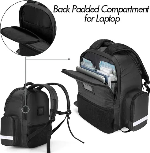 Vista 4 de Trunab Bolsa de primeros auxilios para trauma, mochila vacía, kits de emergencia médica, paquete de bolsa de salto para emergencias médicas, EMS