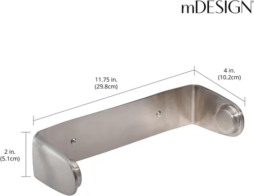 Vista 4 de mDesign WingoPTHsSingle, servilletero, Acero inoxidable pulido