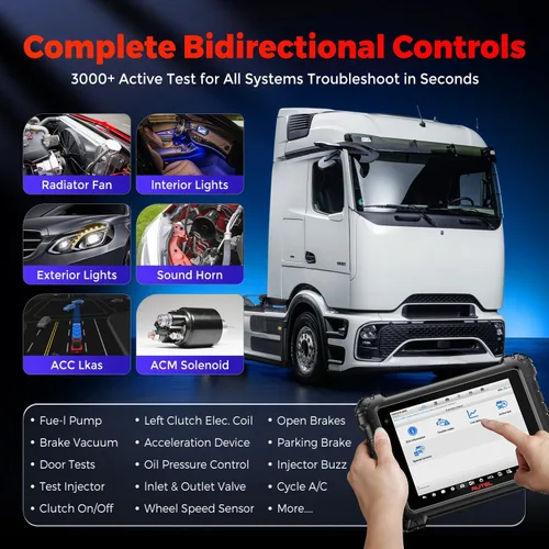 Vista 6 de Autel MaxiSys MS909CV, 2026 - Escáner diesel inteligente de alta resistencia OE-Level J2534 Programming, Motor TruSpeed, Topology 2.0, 64+ Resets