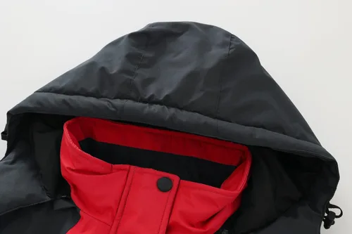 Vista 5 de Spmor Chaqueta de esquí impermeable con capucha para mujer, abrigo de snowboard cálido para invierno