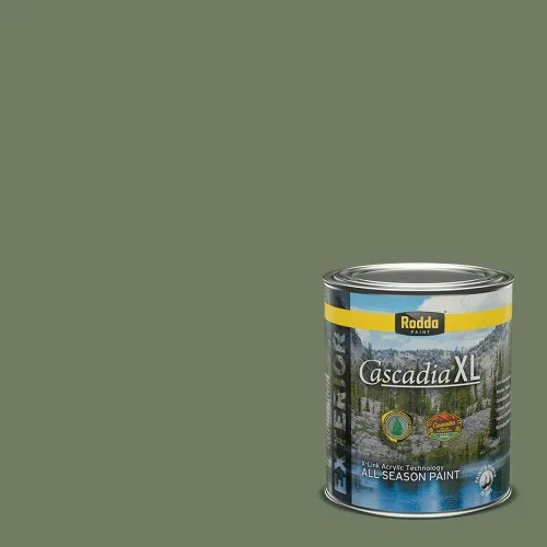 Vista 85 de Rodda Paint CASCADIA XL Pintura e imprimación satinada exterior en uno, cuarto de galón, resistencia industrial
