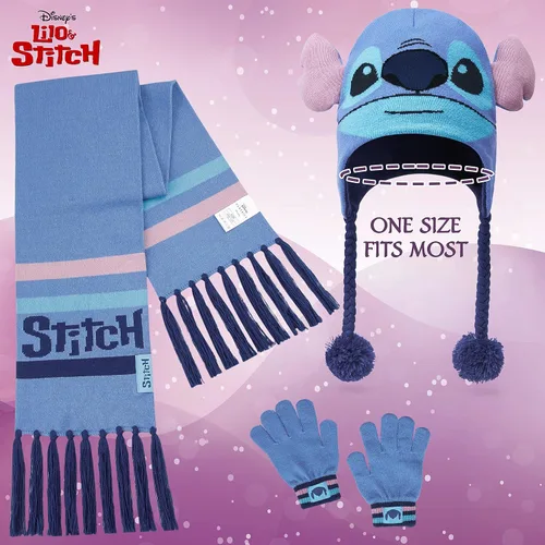 Vista 7 de Disney Conjunto de gorro, bufanda y guantes para niños