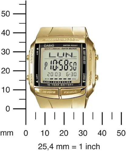 Vista 3 de Casio Reloj digital dorado y negro - Oro Talla única DB-360G-9A Oro Digital