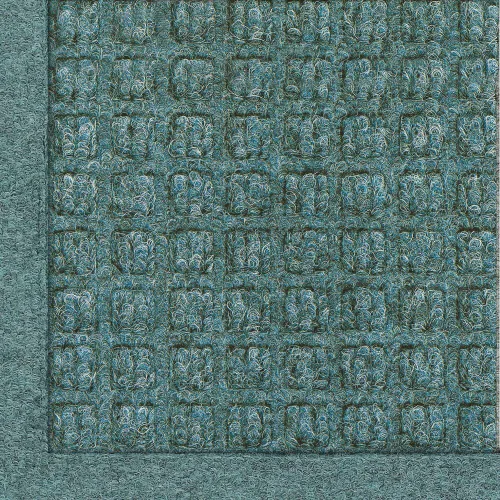 Vista 21 de Tapete de entrada Andersen Waterhog Fashion de fibra de polipropileno para interior/exterior, goma SBR, 3/8” pulgadas de grosor., Bluestone, 1