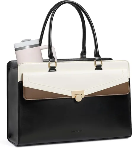 Vista 20 de LOVEVOOK Laptop Tote Bag for Women,Laptop Work Tote Computer Bag Black & Brown