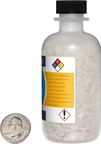 Vista 3 de Cloruro de magnesio hexahidrato, botella de 4 onzas, 98 % de grado reactivo puro/copos finos