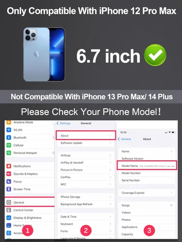 Vista 2 de GIGIKISS Paquete de 2 protectores de pantalla mate para iPhone 12 Pro Max de 6.7 pulgadas, protector de pantalla anti huellas dactilares
