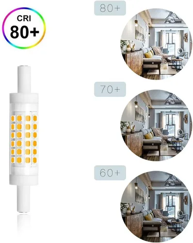 Vista 6 de Bonlux Bombilla LED R7S regulable de 3.071 in - Reflector LED J78 T3 R7S de doble extremo - 5 W (equivalente a bombilla halógena de 45 W) blanco