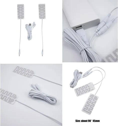 Vista 7 de Almohadilla calentadora de guantes eléctricos, almohadilla térmica portátil, almohadilla térmica recargable por USB, forro de guantes de fibra