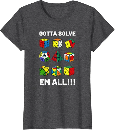 Vista 6 de Camiseta competitiva Puzzle Cube Gotta Solve Em All Speed Cubing