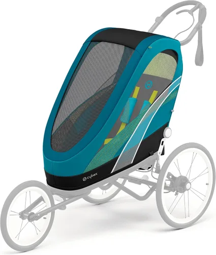 Vista 24 de CYBEX ZENO - Remolque multideportivo 4 en 1, plegado compacto, suspensión de conducción suave y neumáticos llenos de aire, remolque de bebé durante