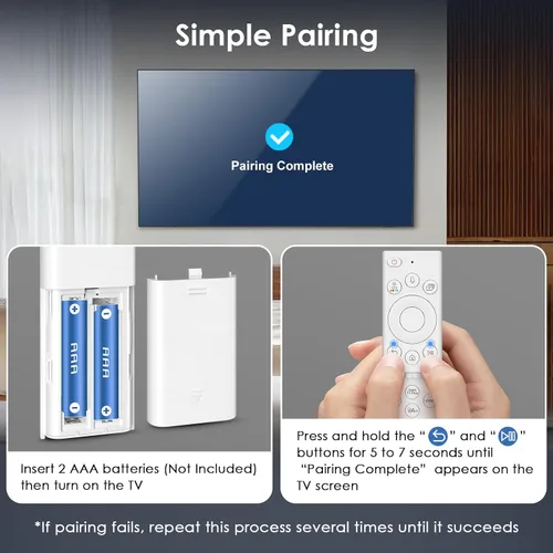 Vista 7 de Replacement for Samsung Frame Smart TV Voice Remote Control
