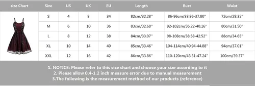 Vista 2 de Black Gothic Dress for Women, Punk Dress for Women Camisole Dress Spaghetti Strap Steampunk Dress Goth Clothes